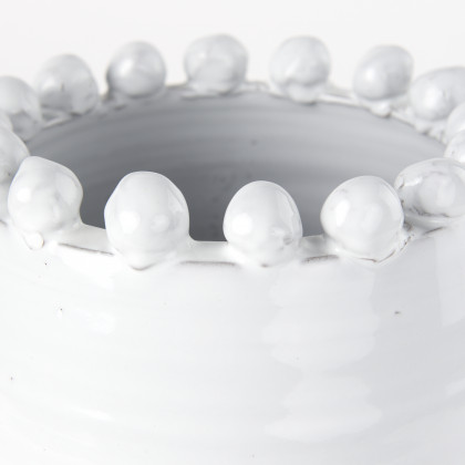 Mercana Basin Medium Vase - White, Ceramic