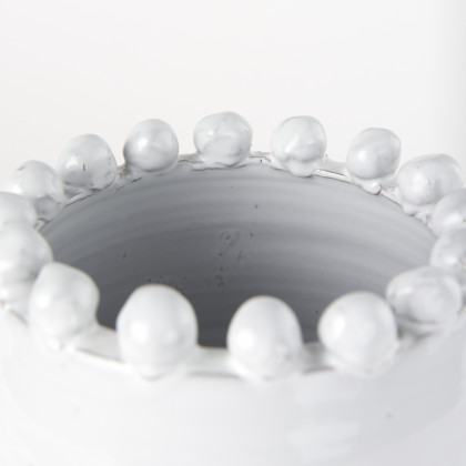 Mercana Basin Medium Vase - White, Ceramic