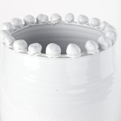 Mercana Basin Large Vase - White, Ceramic