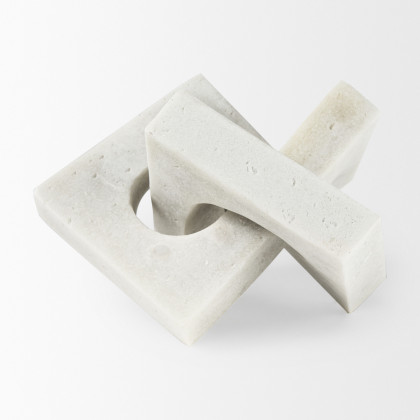 Mercana Linx Large Object - White, Resin