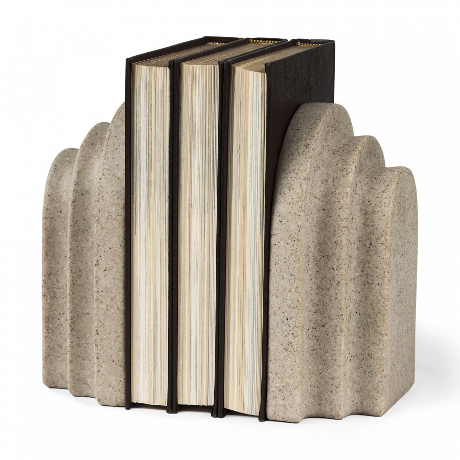Mercana - Empire Resin Arc Book End Set