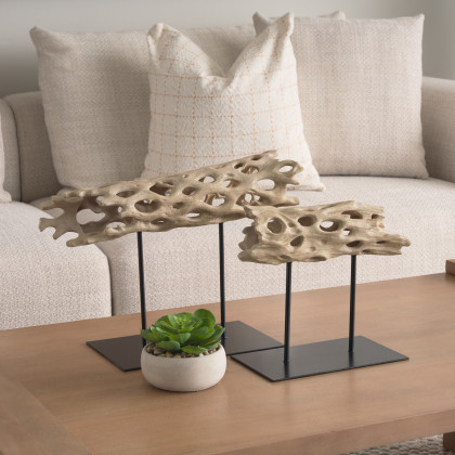 Mercana Dwell Small Object - Brown, Resin