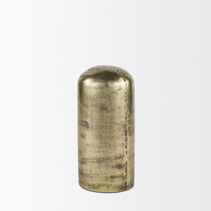 Mercana Quonset Tall Aluminum Metal Ornament - Brass