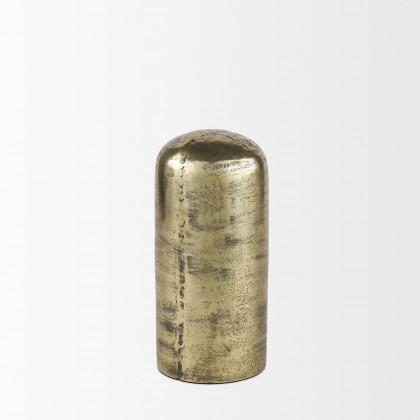 Mercana Quonset Tall Aluminum Metal Ornament - Brass