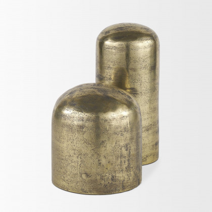 Mercana Quonset Tall Aluminum Metal Ornament - Brass