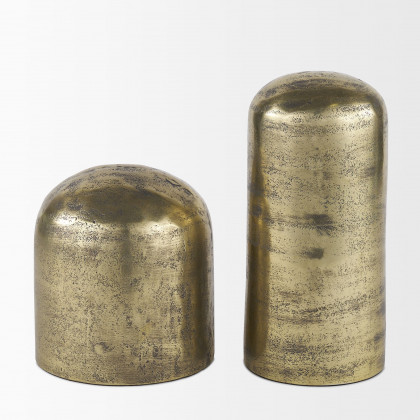Mercana Quonset Tall Aluminum Metal Ornament - Brass