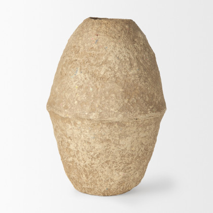 Mercana Rundal Vase - Beige, H18"