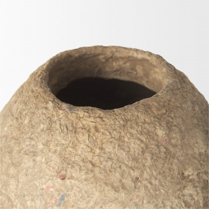 Mercana Rundal Vase - Beige, H18"
