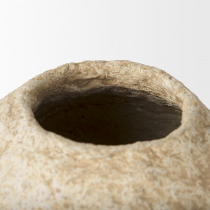 Mercana Ritu Pot Small Vase - Beige, Paper