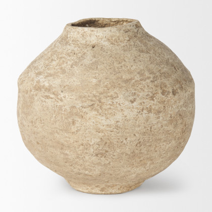 Mercana Ritu Pot Large Vase - Beige, Paper