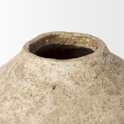 Mercana Ritu Pot Large Vase - Beige, Paper