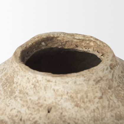 Mercana Ritu Pot Large Vase - Beige, Paper