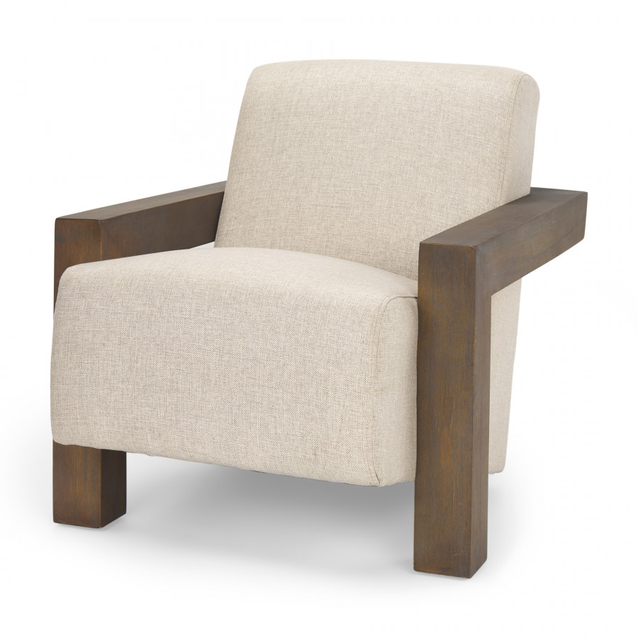 Mercana Sovereign Upholstered Accent Chair - Brown, Fabric