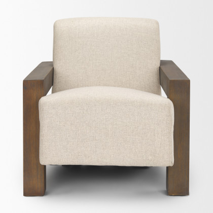 Mercana Sovereign Upholstered Accent Chair - Brown, Fabric