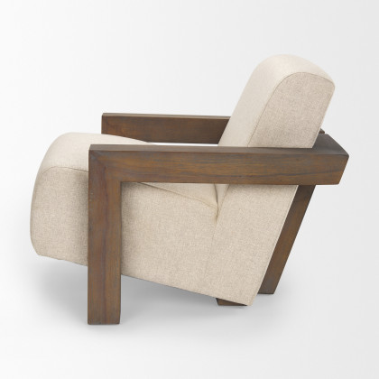 Mercana Sovereign Upholstered Accent Chair - Brown, Fabric
