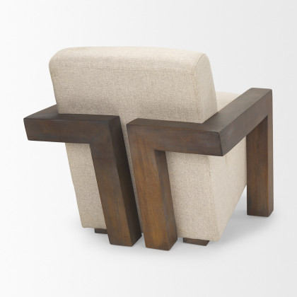 Mercana Sovereign Upholstered Accent Chair - Brown, Fabric