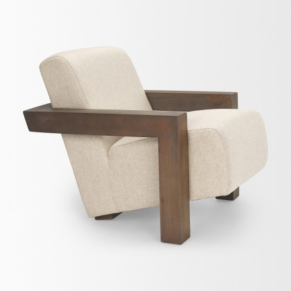 Mercana Sovereign Upholstered Accent Chair - Brown, Fabric