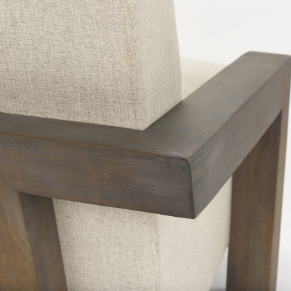 Mercana Sovereign Upholstered Accent Chair - Brown, Fabric