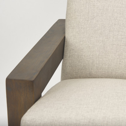 Mercana Sovereign Upholstered Accent Chair - Brown, Fabric