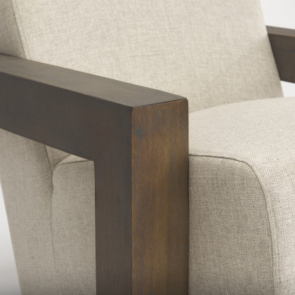 Mercana Sovereign Upholstered Accent Chair - Brown, Fabric
