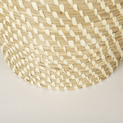 Mercana - Kalopa Seagrass Floor Baskets/Flat Handled Lid (Set of 2)