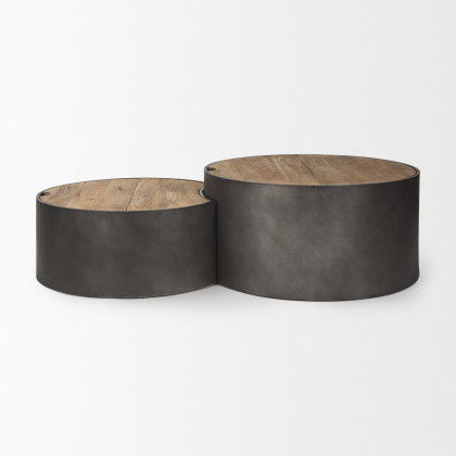 Mercana Eclipse Coffee Table - Gray/Brown, Metal