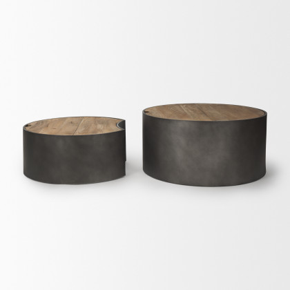 Mercana Eclipse Coffee Table - Gray/Brown, Metal