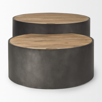 Mercana Eclipse Coffee Table - Gray/Brown, Metal
