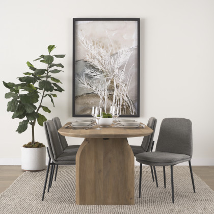 Mercana Eve Dining Chair (Set of 2) - Gray, Metal