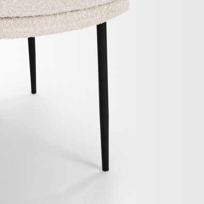 Mercana Eve Dining Chair (Set of 2) - Cream, Metal