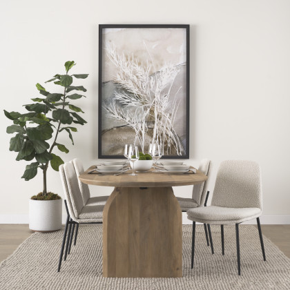 Mercana Eve Dining Chair (Set of 2) - Cream, Metal