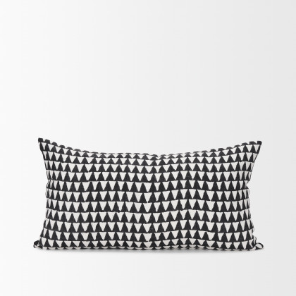 Mercana Jolie Pillow Cover - Cream/Black, 14x26