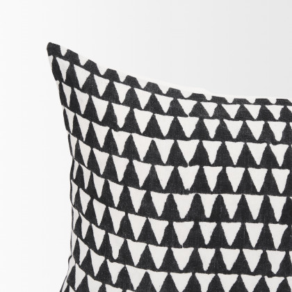 Mercana Jolie Pillow Cover - Cream/Black, 14x26