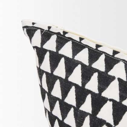 Mercana Jolie Pillow Cover - Cream/Black, 14x26