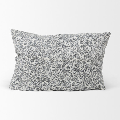 Mercana Jayne Pillow Cover - Cream/Slate, 14x26