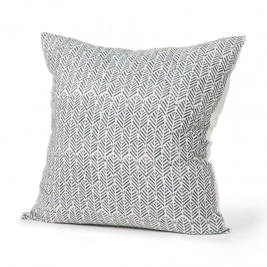 Mercana Jenelle Pillow Cover - Cream/Slate, 22x22