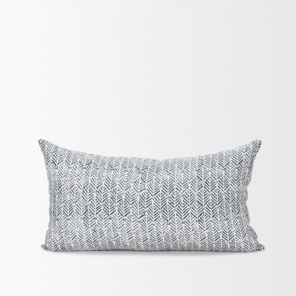 Mercana Jenelle Pillow Cover - Cream/Slate, 14x26
