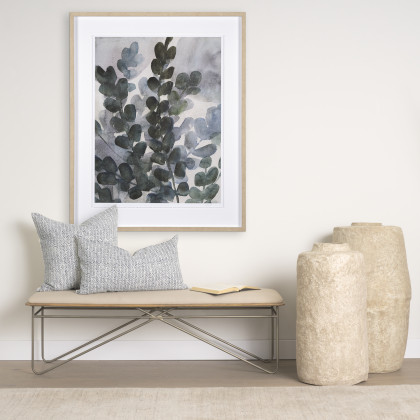 Mercana Jenelle Pillow Cover - Cream/Slate, 14x26