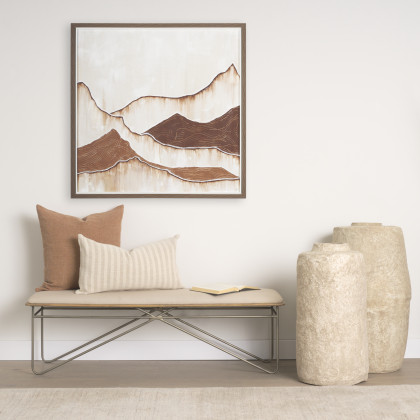 Mercana Jack Pillow Cover - Orange, Linen