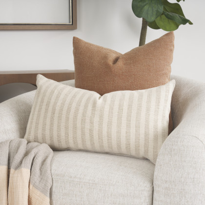 Mercana Jack Pillow Cover - Orange, Linen