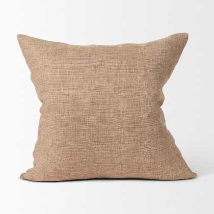 Mercana Jacklyn Linen Square Decorative Pillow Cover - Brown, Square