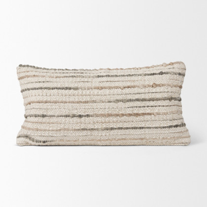 Mercana Kodi Lumbar Pillow Cover - Cream/Beige