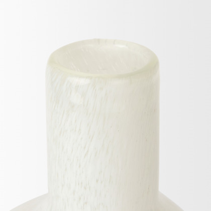Mercana Heket Tall Vase - White, Glass