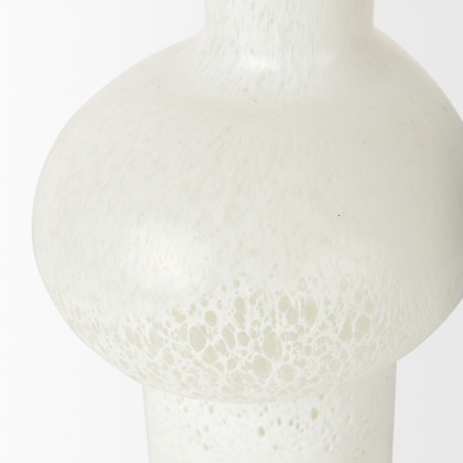 Mercana Heket Tall Vase - White, Glass