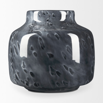 Mercana Masai Small Vase - Black, Glass