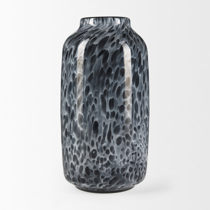 Mercana Masai Medium Vase - Black, Glass