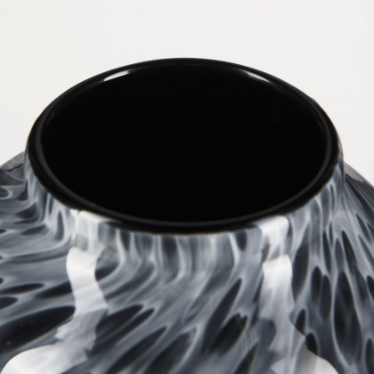 Mercana Masai Medium Vase - Black, Glass