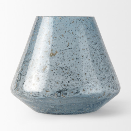 Mercana Robyn Small Vase - Blue, Glass