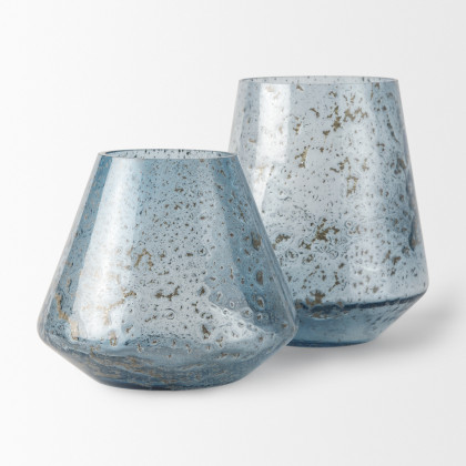 Mercana Robyn Large Vase - Blue, Glass