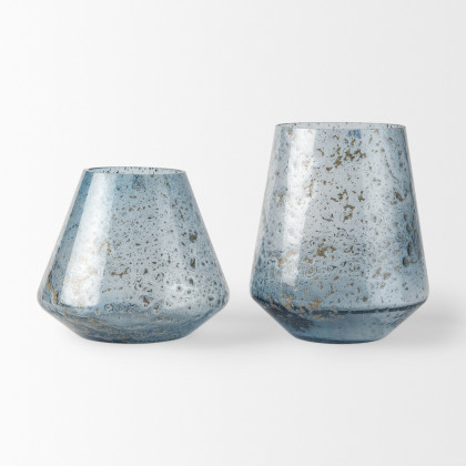Mercana Robyn Large Vase - Blue, Glass